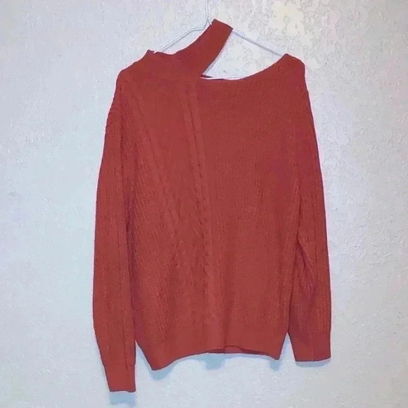 Main Strip Sweater Rust Orange Size Medium - Picture 1 of 7